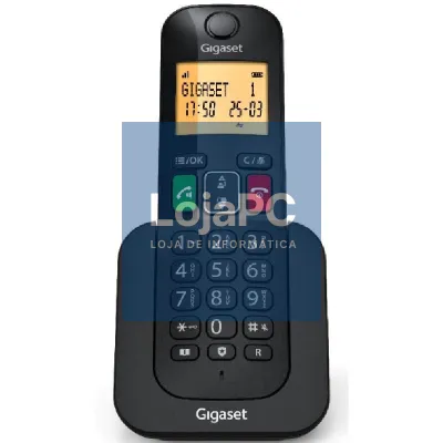 Telefone sem fios Gigaset Elemental 400/ Preto