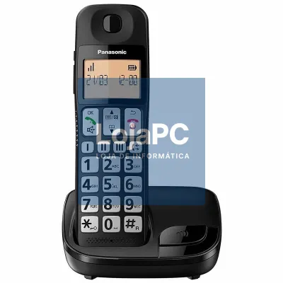 Telefone sem fios Panasonic KX-TGE310SP/ Preto
