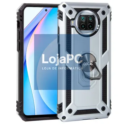 COOL Case for Xiaomi Mi 10T Lite Hard Silver Ring