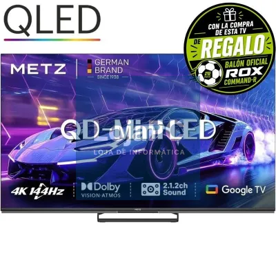 Televisor Metz QLED-MiniLED 65MNE8000Z 65'/ Ultra HD 4K/ Smart TV/ WiFi