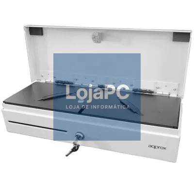 Cajón Portamonedas Approx appCASH02FLIPTOPWH/ Manual y Automático/ Branco