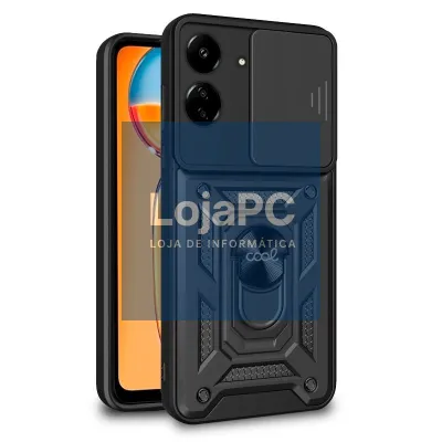 COOL Case for Xiaomi Redmi 13C / Poco C65 Hard Ring Black