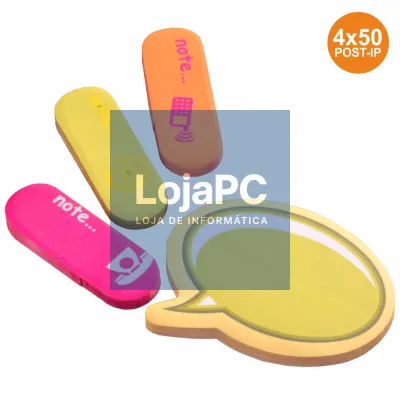 CONJUNTO DE POST-IP MEMO 4X50 FOLHAS