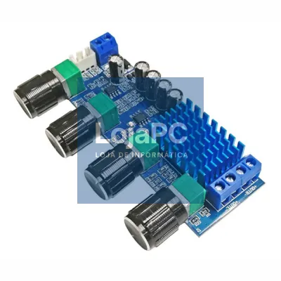 Kit Módulo Amplificador 2 Canais Stereo 2x80W 12-24VDC