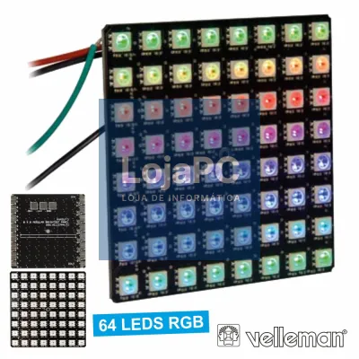 KIT 64 LEDs RGB MATRIX VELLEMAN