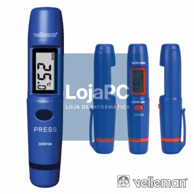 TERMÓMETRO DE BOLSO C/ INFRAVERMELHOS -50°C~+260°C VELLEMAN