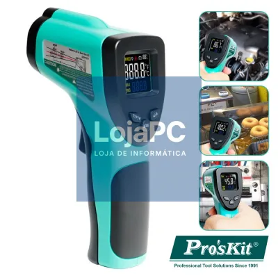 TERMÓMETRO IR DIGITAL C/ LASER PROSKIT