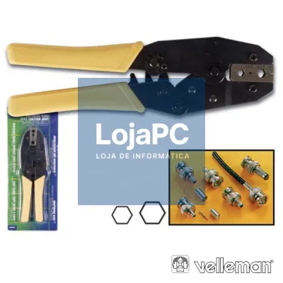 ALICATE DE CRAVAR FICHAS BNC RG58 -  RG59 VELLEMAN