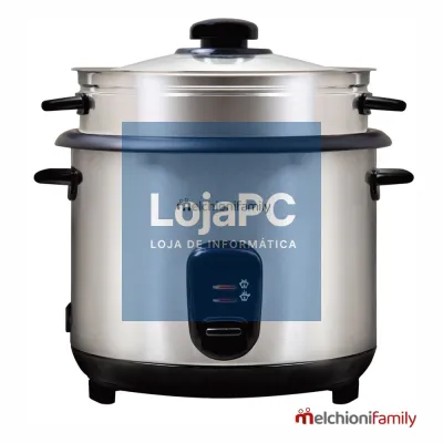 Panela Elétrica P/ Arroz 1.8L 800W Inox MelchioniFamily