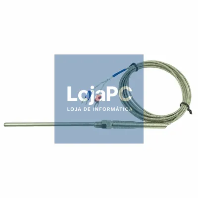 Sonda Termopar Aço Inoxidável 1.5m Tipo K 400º