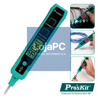 Detetor de Voltagem Inteligente AC/DC C/LCD PROSKIT