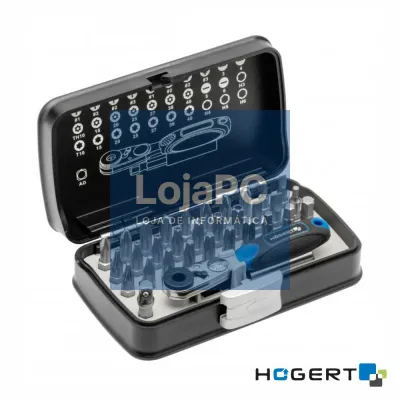 Conjunto de Chave Roquete C/ 33 Pontas HOGERT