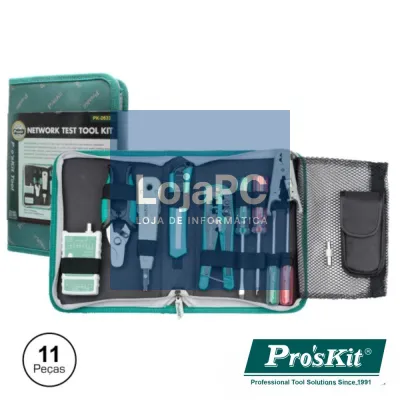 MALA FERRAMENTAS PROFISSIONAL 11 PEÇAS PROSKIT