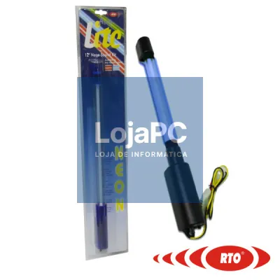 LÂMPADA NÉON AZUL C/ SOM DE 12"