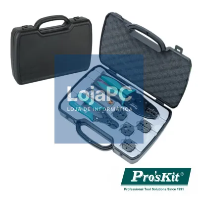 CONJUNTO DE FERRAMENTAS P/ CRAVAR CABOS COAXIAIS PROSKIT