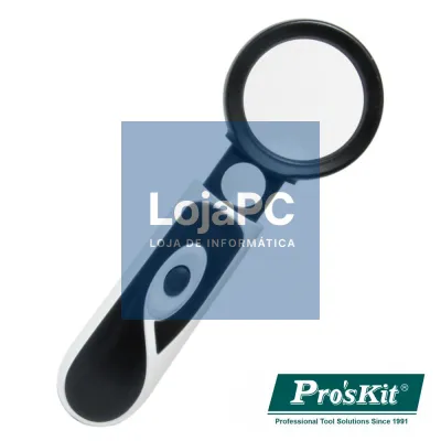 LUPA DE BOLSO 3X 20X C/ LED PROSKIT