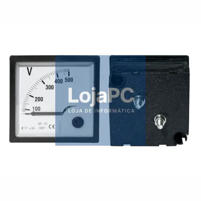 Voltímetro Analógico de Painel 500V DC