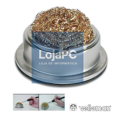 ESFREGÃO P/ LIMPEZA PONTAS FERROS SOLDAR C/ BASE VELLEMAN