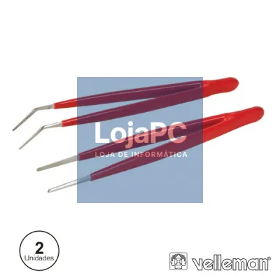 CONJUNTO 2 PINÇAS C/ PONTAS CURVAS E PLANAS VELLEMAN