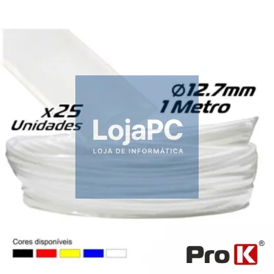 TUBO MANGA TERMORETRÁCTIL 12.7MM 1.2M 25X TRANSPARENTE PRO