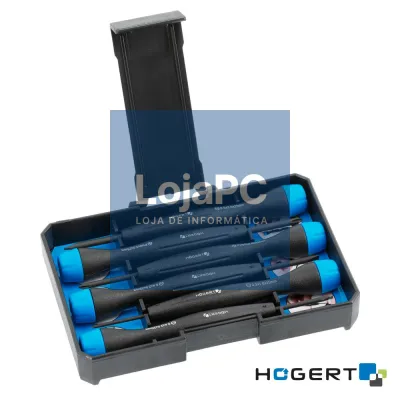 Conjunto de 6 Chaves de Precisão VDE 1000V HOGERT