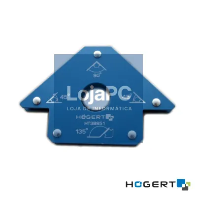 Esquadro Magnético P/ Soldadura 45/90/135º 22.5kg HOGERT