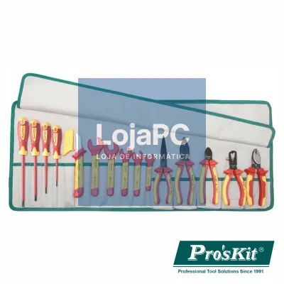 Conjunto de 15 Ferramentas VDE 1000V PROSKIT