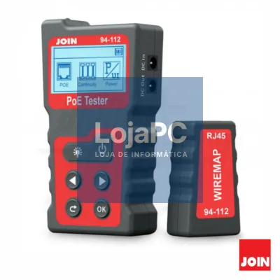 Testador de Cabos RJ45 e PoE 48V 120W JOIN