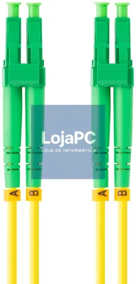 Cabo Fibra Óptica Monomodo Duplex LC/APC 1m LANBERG