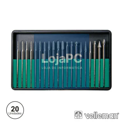 CONJUNTO DE 20 PONTAS DE FRESAS P/ MINI BERBEQUIM