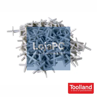 Conjunto de 250 Separadores de Azulejos 2mm TOOLLAND