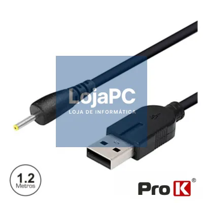 CABO USB-A 3.0 MACHO / DC 2.5x0.75MM P/ TABLET PROK