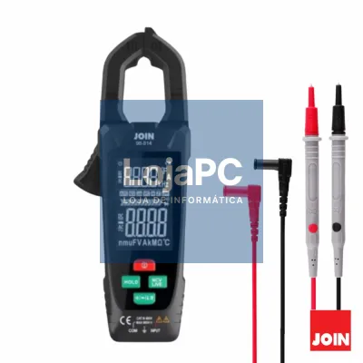 Pinça Amperimétrica Digital 600A 600V 99MOhm NCV JOIN