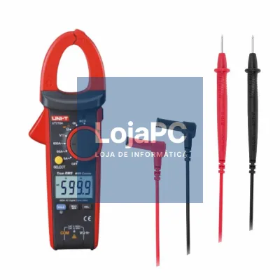 Pinça Amperimétrica Digital 750A 1000V 60MOhm TRUE RMS UNI-T