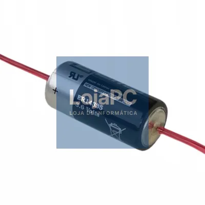 PILHA Li-SOCl2 2/3AA ER14335 TERMINAIS C/ FIOS 3.6V 1650MA