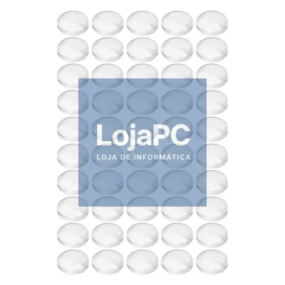 Batentes Adesivos de silicone Transparentes 10mm 50x
