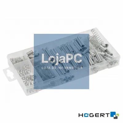 Conjunto de 200 Molas Espirais Em Aço HOGERT