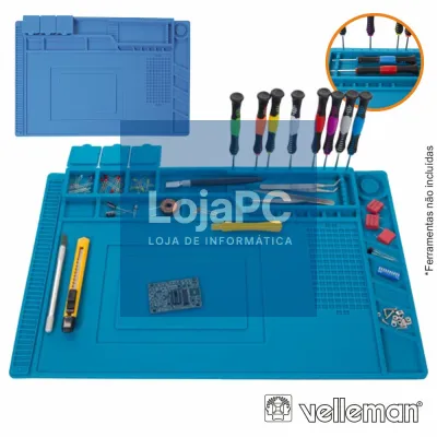 TAPETE DE SOLDAR EM SILICONE 550X350MM VELLEMAN