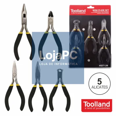 CONJUNTO DE ALICATES ELECTRICISTA 5X TOOLLAND