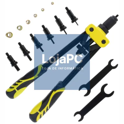 Alicate de Rebites C/ 6 Adaptadores E 150 Porcas de Rebite