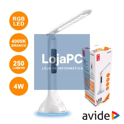 CANDEEIRO DECORATIVO LED 4W 4000K RGB CALENDÁRIO 250LM AVIDE