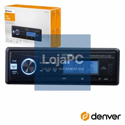 Auto-Rádio Mp3 Wma 7Wx4 C/ FM/SD/USB/AUX/BT DENVER