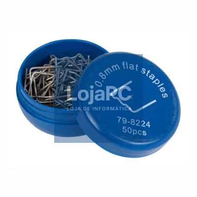 Conjunto de 50 Grampos Lisos P/ Reparação De Plásticos