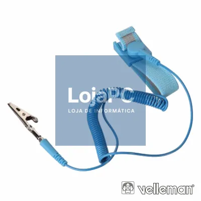 PULSEIRA ANTI-ESTÁTICA AZUL 20x230MM VELLEMAN
