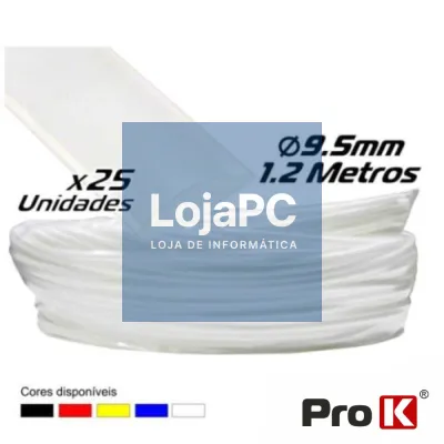 TUBO MANGA TERMORETRÁCTIL 9.5MM 1.2M 25X TRANSPARENTE PROK