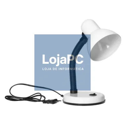 Candeeiro Secretária E27 10W IP20 Branco VIRONE