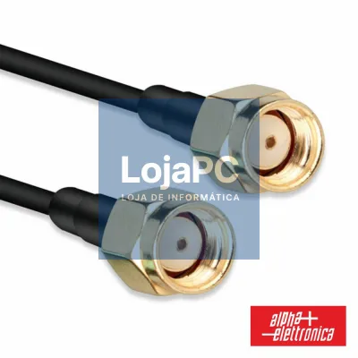 Cabo de Antena SMA Macho - SMA Macho 5m Preto