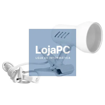 Candeeiro Secretária 1xE27 40W C/ Mola Branco VIRONE