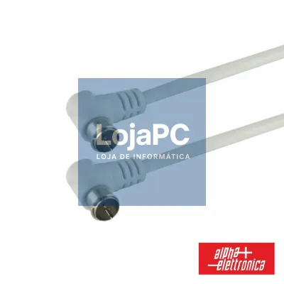 Cabo C/ Ficha F Macho 90º / Ficha F Macho 90º 2m Polybag
