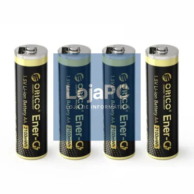 Pilha Lítio AA Recarregável Por USB-C 1.5V 2100mWh x4